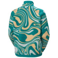 HELLY HANSEN W IMPERIAL PRINTED PILE SNAP MONT L - Turkuaz