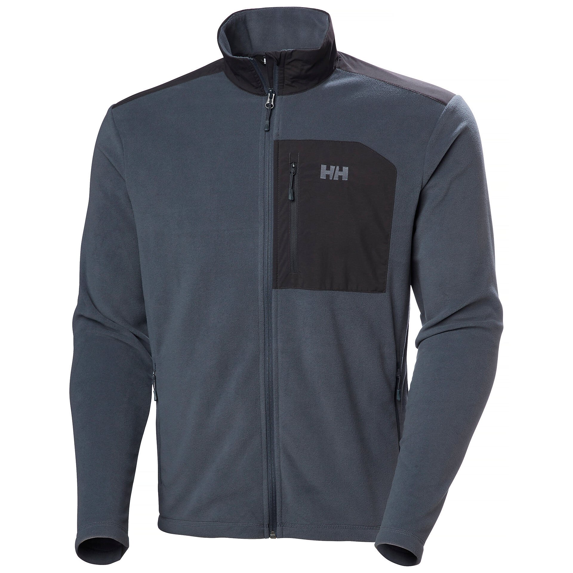 HELLY HANSEN BLOCK FULLZIP POLAR MONT S - füme