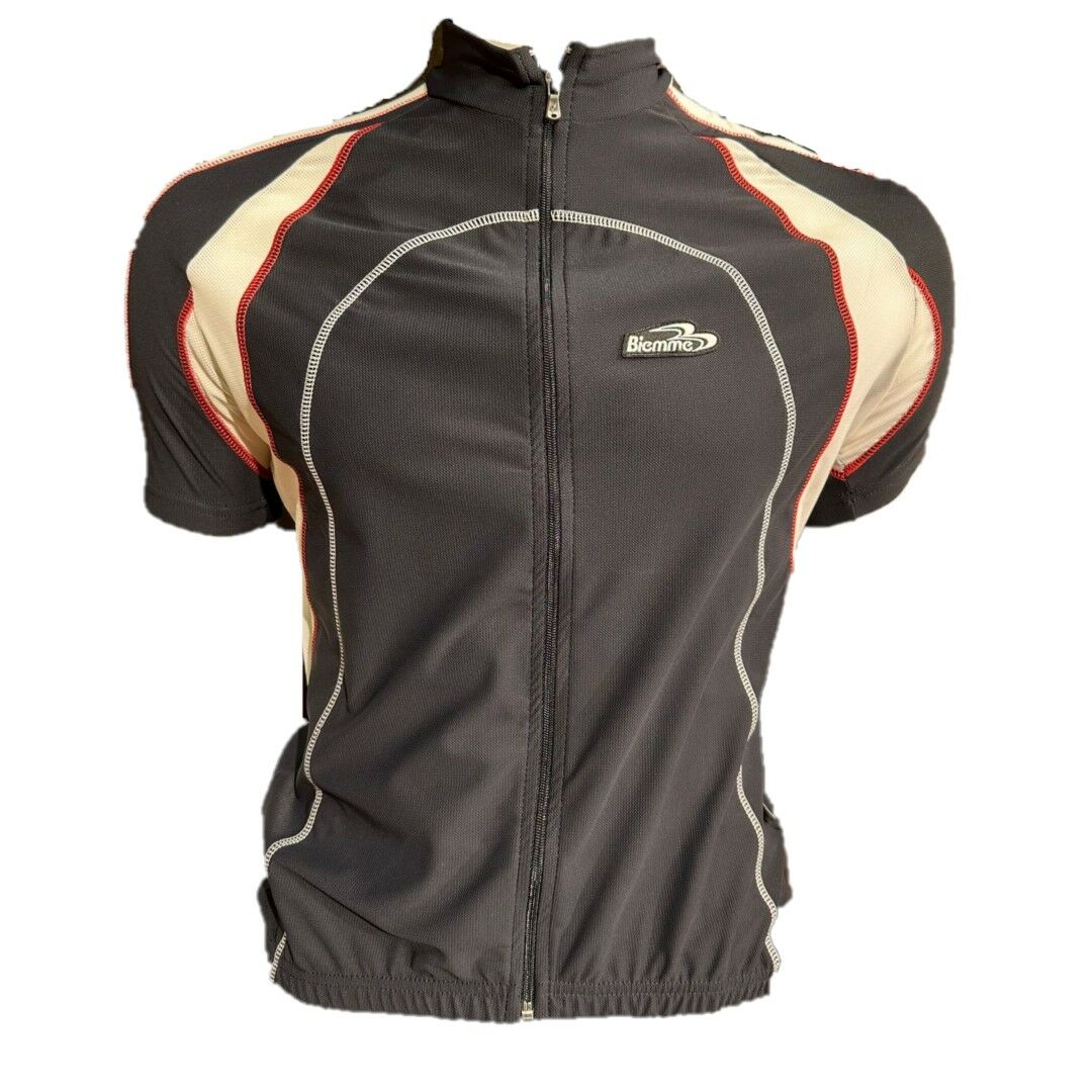 Kısa Kollu Tam Fermuar Bisiklet Forması L - Siyah