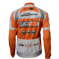 Uzun Kollu Tam Fermuarlı Bisiklet Forması L - TURUNCU