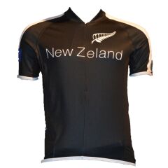 Kısa Kollu Tam Fermuar Bisiklet Forması S - Siyah