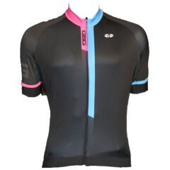 Kısa Kollu Tam Fermuar Bisiklet Forması XL - Siyah