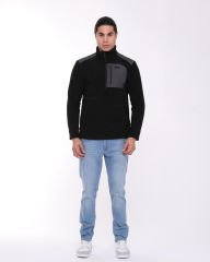 HELLY HANSEN BLOCK HALFZIP POLAR XL - Siyah