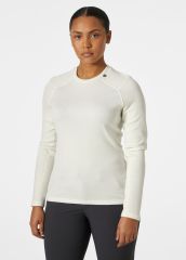 HELLY HANSEN W LIFA MERINO MIDWEIGHT CREW M - Beyaz