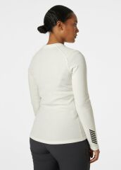 HELLY HANSEN W LIFA MERINO MIDWEIGHT CREW S - Beyaz