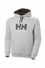 HELLY HANSEN LOGO HOODIE KAPİŞONLU L - GRİ
