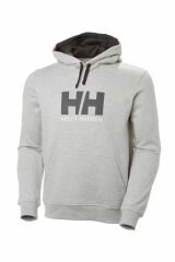 HELLY HANSEN LOGO HOODIE KAPİŞONLU S - GRİ