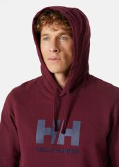 HELLY HANSEN LOGO HOODIE KAPİŞONLU XL - BORDO