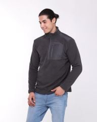 HELLY HANSEN BLOCK HALFZIP POLAR L - EBONY