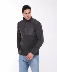 HELLY HANSEN BLOCK HALFZIP POLAR L - EBONY