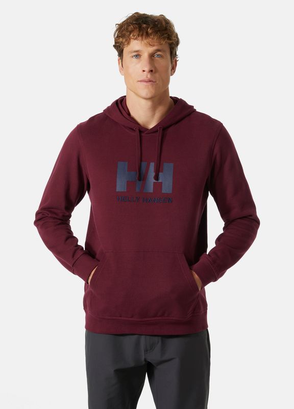 HELLY HANSEN LOGO HOODIE KAPİŞONLU XXL - BORDO