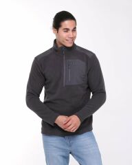 HELLY HANSEN BLOCK HALFZIP POLAR M - EBONY