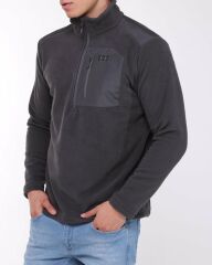 HELLY HANSEN BLOCK HALFZIP POLAR S - EBONY