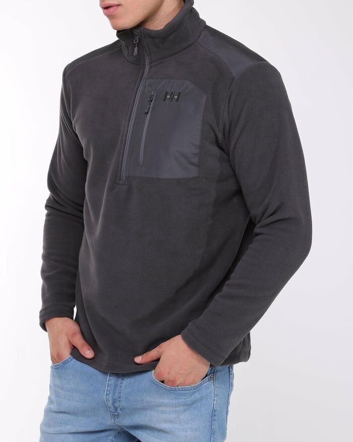 HELLY HANSEN BLOCK HALFZIP POLAR XL - EBONY