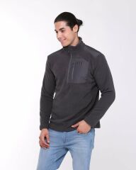 HELLY HANSEN BLOCK HALFZIP POLAR XL - EBONY