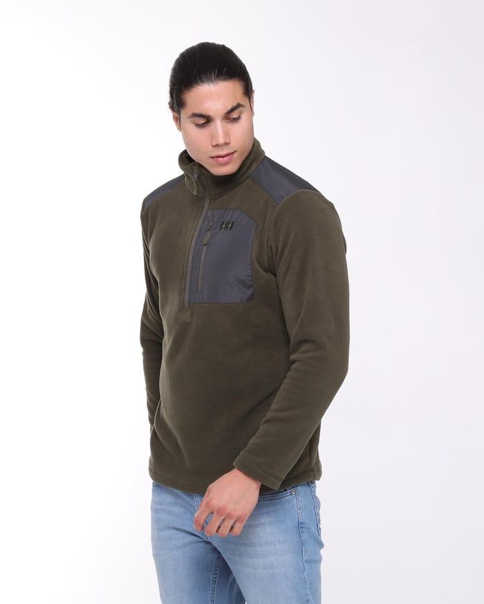 HELLY HANSEN BLOCK HALFZIP POLAR L - HAKİ