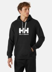 HELLY HANSEN LOGO HOODIE KAPİŞONLU M - Siyah