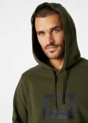 HELLY HANSEN BOX HOODIE KAPİŞONLU S - YEŞİL