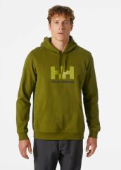 HELLY HANSEN LOGO HOODIE KAPİŞONLU S - YEŞİL