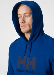 HELLY HANSEN LOGO HOODIE KAPİŞONLU L - Mavi