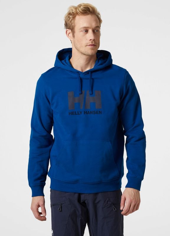 HELLY HANSEN LOGO HOODIE KAPİŞONLU L - Mavi