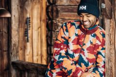 HELLY HANSEN PANORAMA PRINTED PILE MONT S - TURUNCU