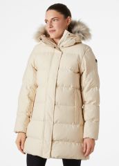 HELLY HANSEN W BLOSSOM PUFFY KADIN PARKA S - KREM
