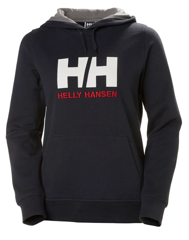 HH W HH LOGO HOODIE - HELLY HANSEN KADIN KAPÜŞONLU SWEAT L - Lacivert
