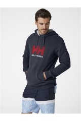 Erkek Lacivert Baskılı Sweatshirt
