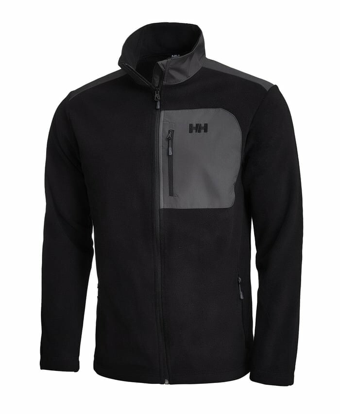 HELLY HANSEN BLOCK FULLZIP POLAR MONT L - Siyah