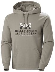 HELLY HANSEN ARCTIC OCEAN HOODIE KAPİŞONLU M - GRİ