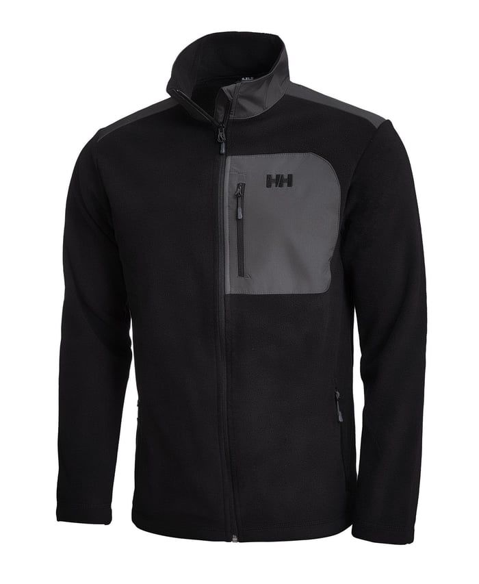 HELLY HANSEN BLOCK FULLZIP POLAR MONT S - Siyah