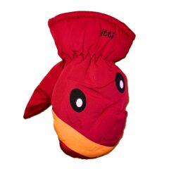 Kitti Tek Parkmak 2-5 Yaş Kar ve Kayak Eldiveni 2-5 Yaş - KIRMIZI