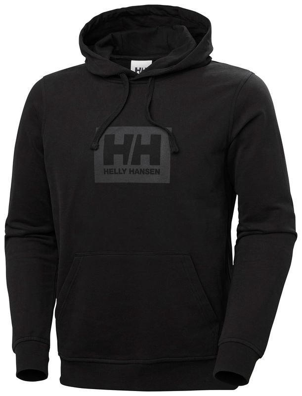 HELLY HANSEN BOX HOODIE KAPİŞONLU XS - Siyah