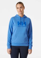 HELLY HANSEN  W LOGO HOODIE KAPİŞONLU XL - Mavi
