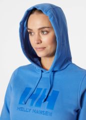 HELLY HANSEN  W LOGO HOODIE KAPİŞONLU XL - Mavi