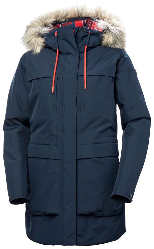 HELLY HANSEN W COASTAL PARKA L - Lacivert