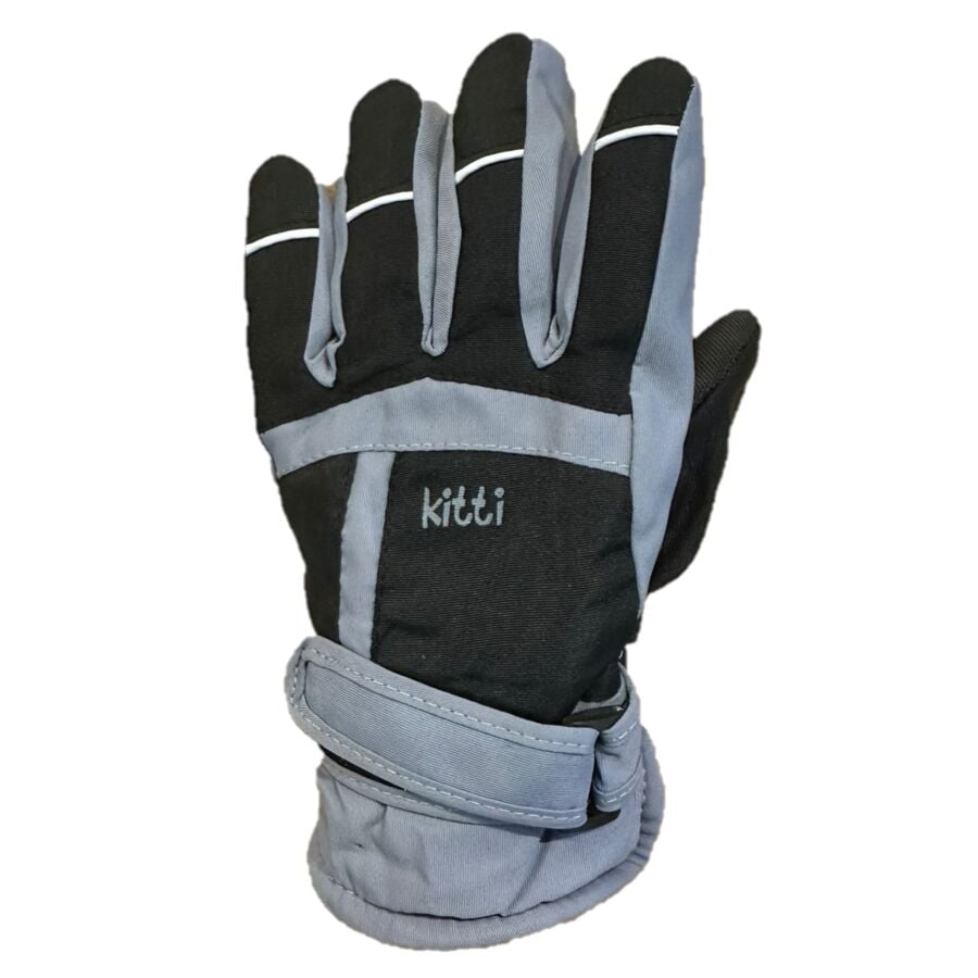 Kitti 4-8 Yaş Kar ve Kayak Eldiveni 4-8 Yaş - Siyah
