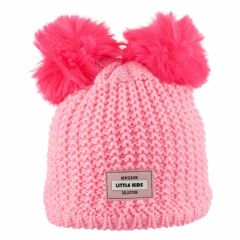 Kitti 4-8 Yaş Çocuk Kulaklı Bere Kız 4-8 Yaş - FUŞYA