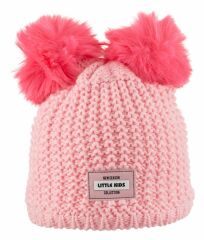 Kitti 4-8 Yaş Çocuk Kulaklı Bere Kız 4-8 Yaş - Pembe