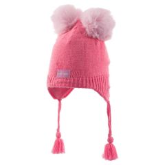 Kitti 1-4 Yaş Bebe Kulaklı Bere Kız 1-4 yaş - Pembe