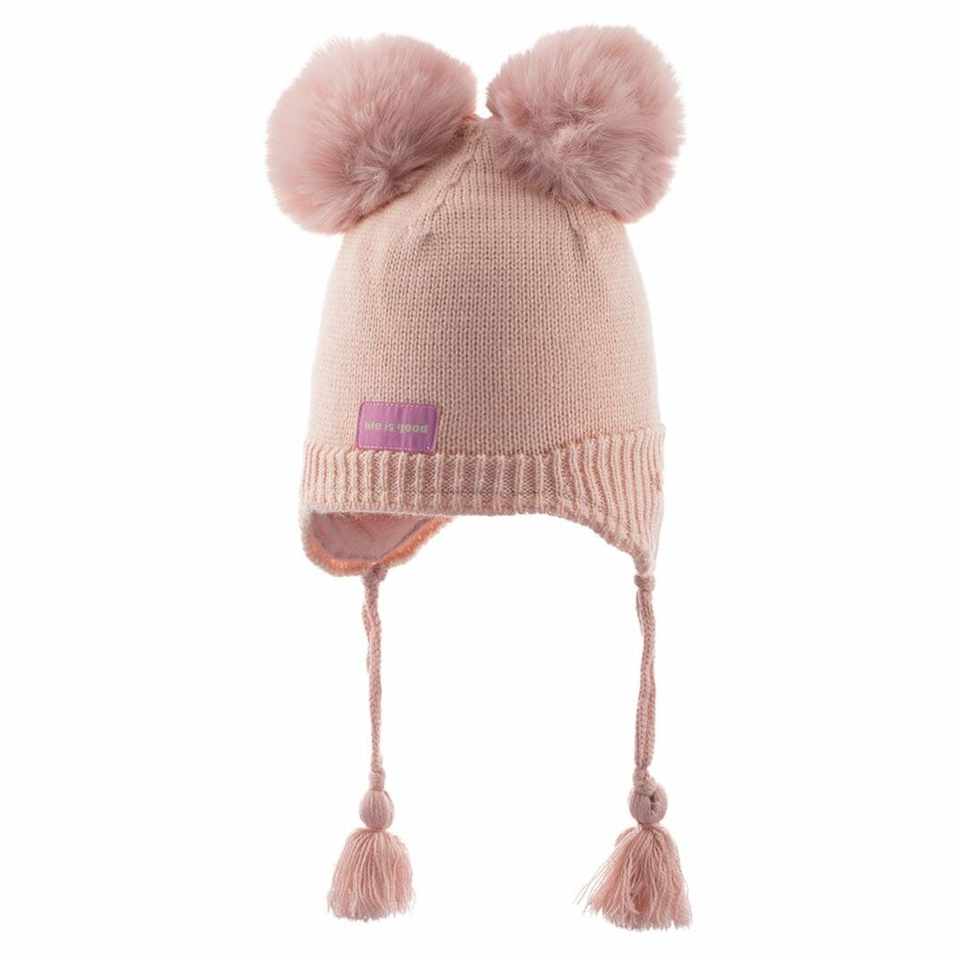 Kitti 1-4 Yaş Bebe Kulaklı Bere Kız 1-4 yaş - pudra