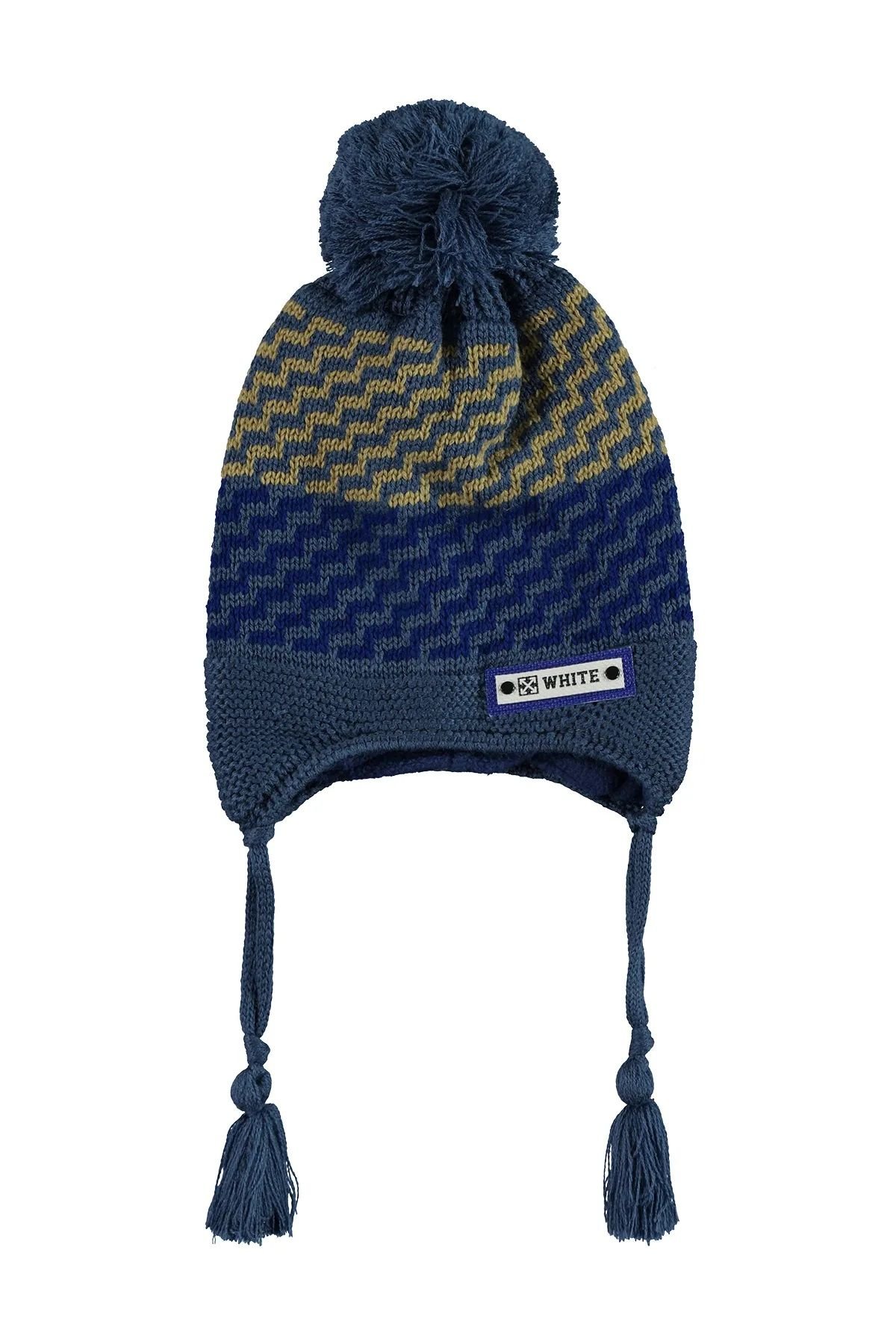 Kitti 4-8 Yaş Çocuk Kulaklı Bere Erkek 4 - 8 Yaş - Mavi