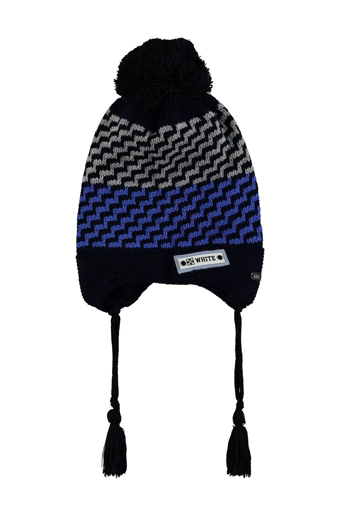 Kitti 4-8 Yaş Çocuk Kulaklı Bere Erkek 4 - 8 Yaş - Siyah