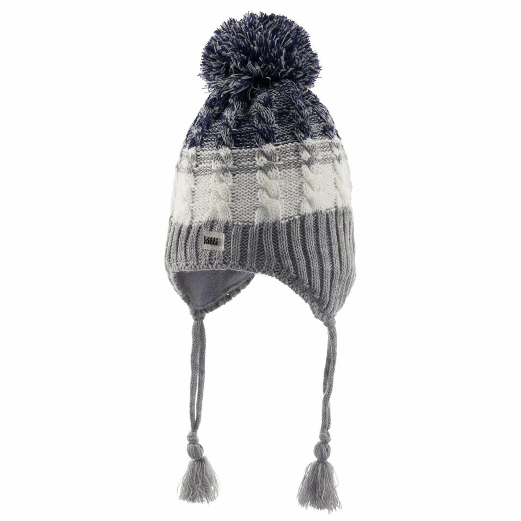 Kitti 1-4 Yaş Bebe Kulaklı Bere Erkek 1-4 yaş - GRİ