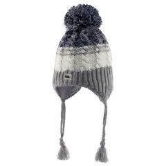 Kitti 1-4 Yaş Bebe Kulaklı Bere Erkek 1-4 yaş - GRİ