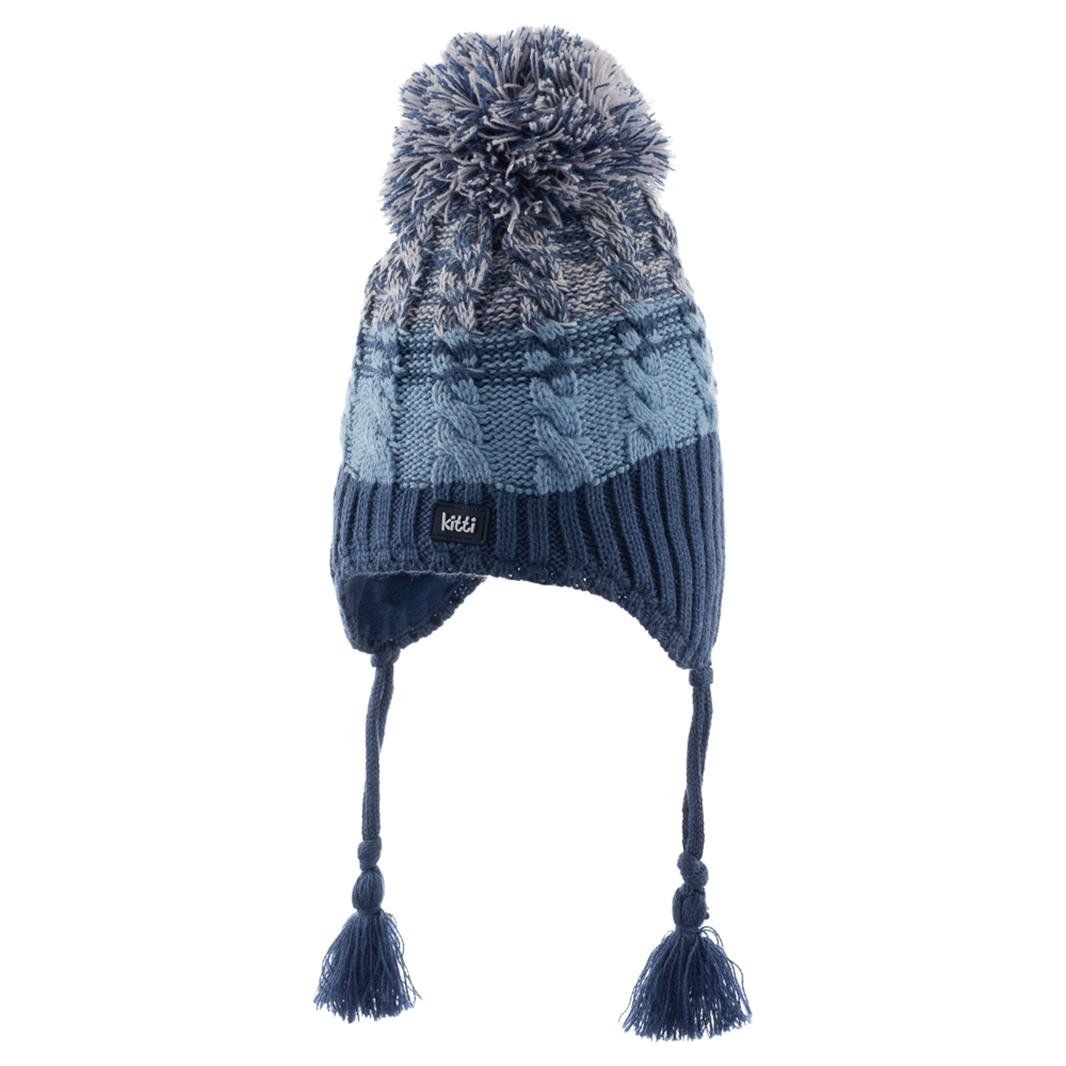 Kitti 1-4 Yaş Bebe Kulaklı Bere Erkek 1-4 yaş - Mavi