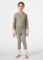 HELLY HANSEN JR LIFA MERINO MIDWEIGHT SET 8 YAŞ - GRİ
