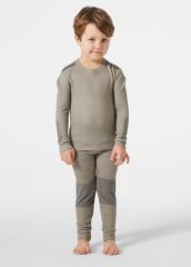 HELLY HANSEN K LIFA MERINO İÇLİK SET 6 YAŞ - GRİ