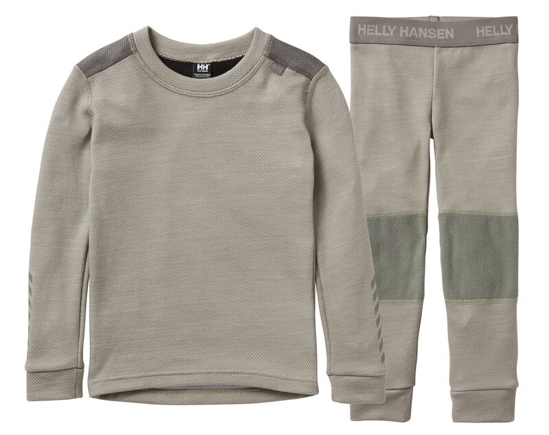 HELLY HANSEN K LIFA MERINO İÇLİK SET 7 YAŞ - GRİ